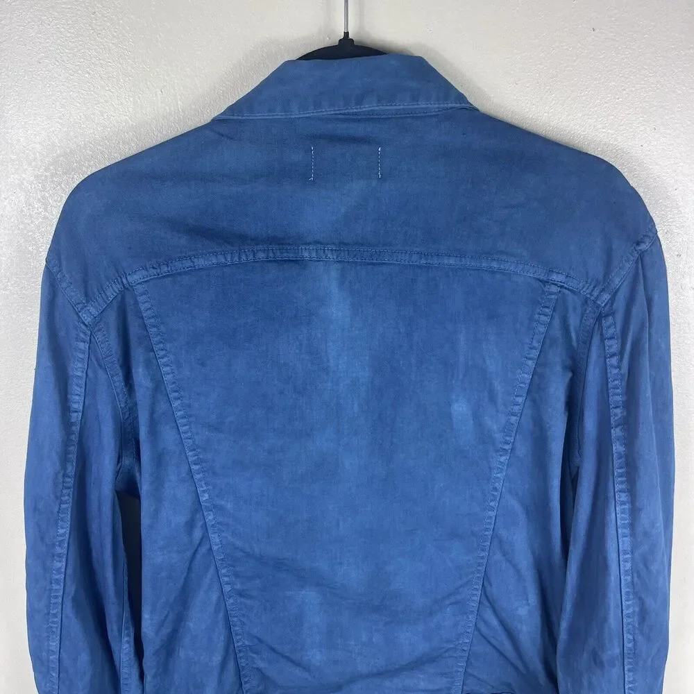 Monfrère Dean Denim Jean Jacket Women Size M Indigo‎ Blue Dipped Dye Unisex